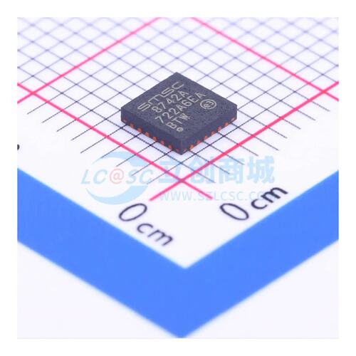 以太网收发器 LAN8742A-CZ QFN-24-EP(4x4) 10Mbit/s 原装