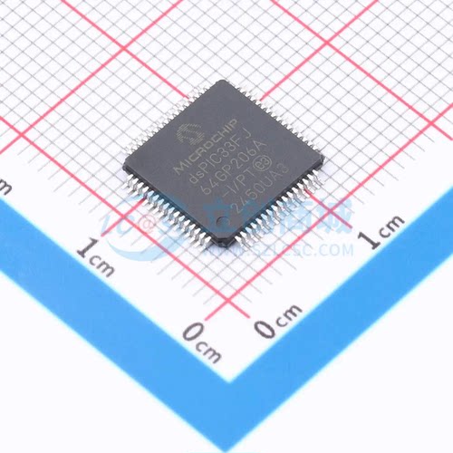 数字信号处理器dsPIC33FJ64GP206A-I/PT TQFP-64(10x10)