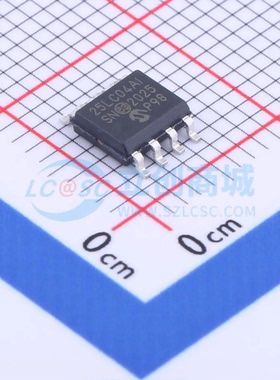 EEPROM 25LC040A-I/SN SOIC-8 4Kbit 10MHz 原装正品