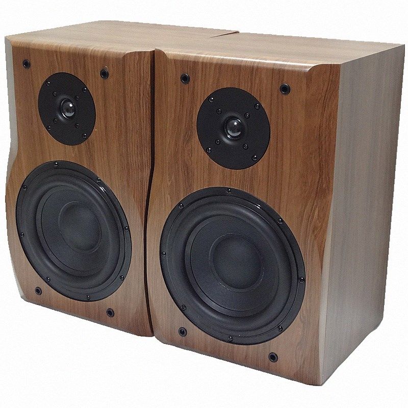 超重低音8.5寸家用hifi音箱无源木质二分频书架8寸重低音客厅套装