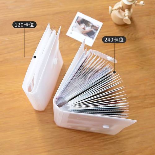学习小卡收纳册可携式卡册简约名C片夹收藏册透明卡包大容量收集