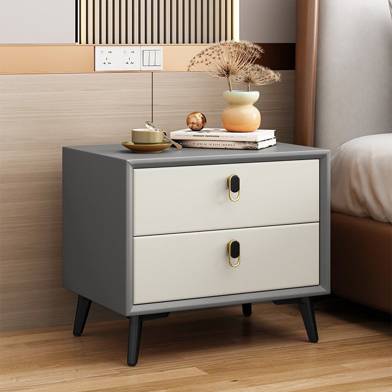 实木床头柜整装卧室收纳储物柜现代简约猫抓皮经典款,住宅家具,床头柜,淘宝优惠券,粉丝福利购,淘宝优惠卷