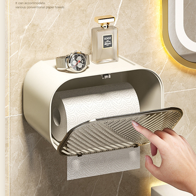 卫生间纸巾盒免打孔厕所放卫生纸