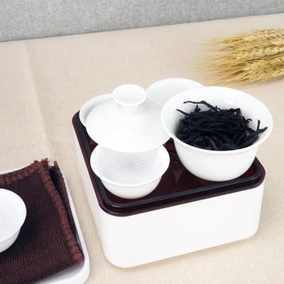 采购产品旅行茶具，一壶，四杯，功夫茶碗，小套，便携式，简单的