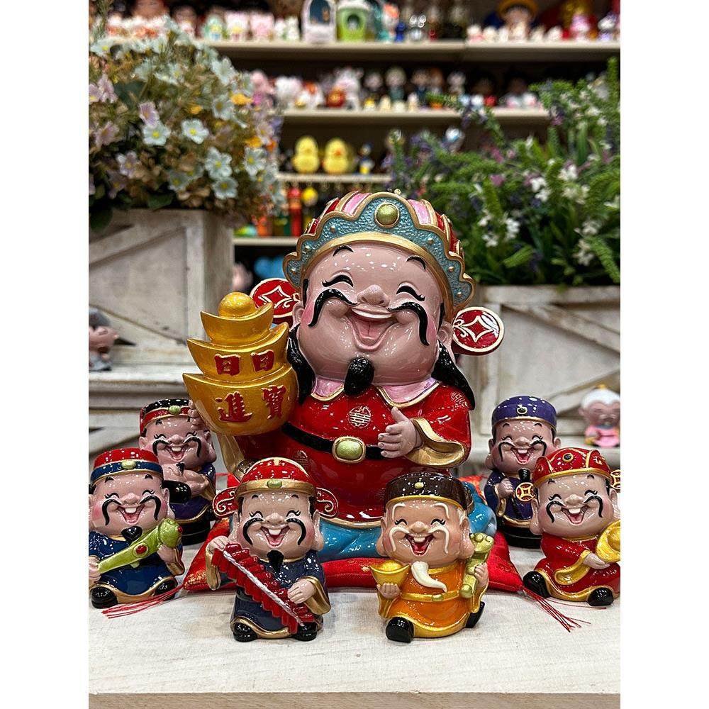文武如意财神爷招财摆件创意存钱罐书房桌面装饰车载摆放乔迁礼品