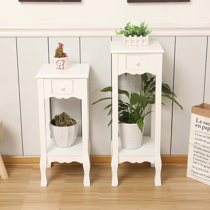 花架实木简约欧式落地架子客厅室内阳台单个盆景架绿萝吊兰多层架