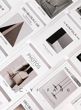 一匚 建筑极简风格内页仿真书摆件 样板间售楼处家居客厅装饰书籍