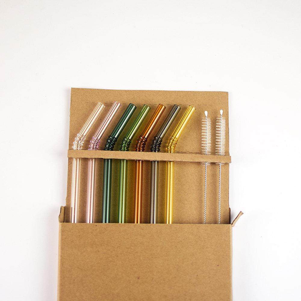 彩色玻璃吸管套装创意竹节耐热环保耐高温食品级牛奶饮管非一次性,餐饮具,吸管,淘宝优惠券,粉丝福利购,淘宝优惠卷