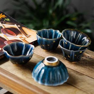 手工锔钉天目主人杯｜泥视界李辉熠中式 品茗茶单杯 茶具复古礼盒装