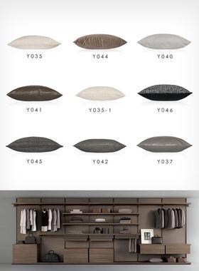 月亮现代简单无障碍豪华样板房衣帽间枕头装饰品软装饰全屋定制装