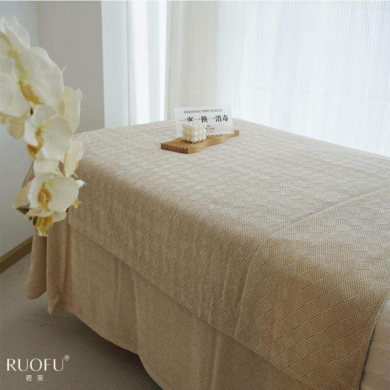 若芙新款高档轻奢纯色美容床罩四件套洗头按摩美容院专用床品,床上用品,床罩,淘宝优惠券,粉丝福利购,淘宝优惠卷