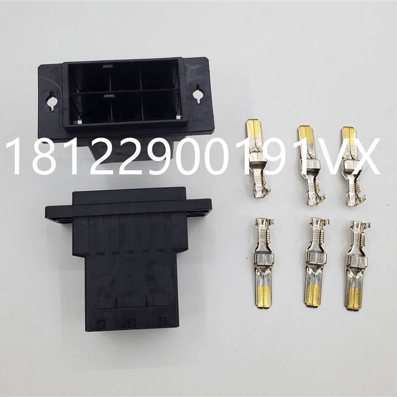 发那科DDR 动力6P插头AMP D-5200 2排 X 1-917809-3  1-917807-3