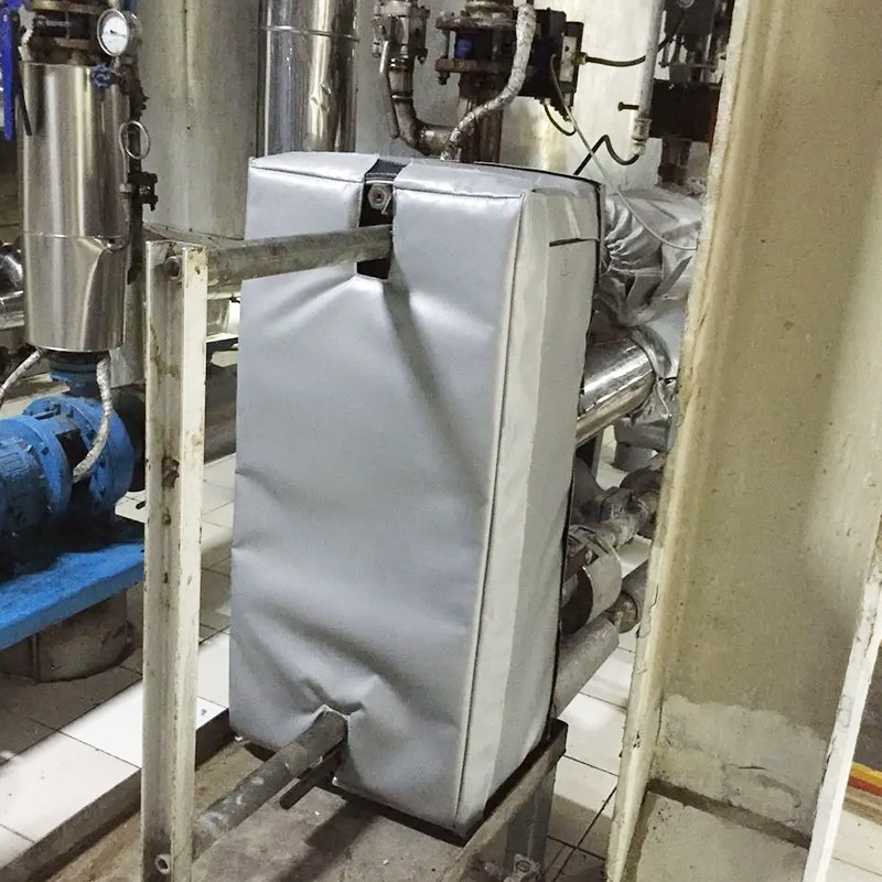 可拆卸蒸汽阀门板式换热器保温罩隔热夹套衣锅炉工业耐高温柔性套