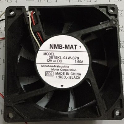 原装正品 3615KL-04W-B79 DC12V 1.60A 9厘米风扇