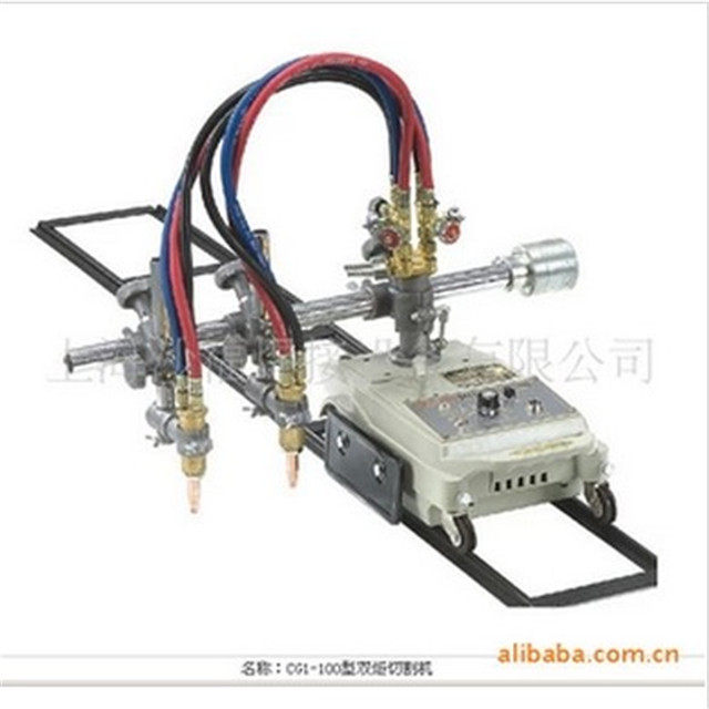 CG1-100双头火焰切割机钢材 直线小车气割机配件改进型厂家直销