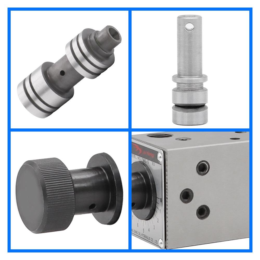 液压流量控制阀 电磁流量调速阀FMS-02 叠加式液压节流阀