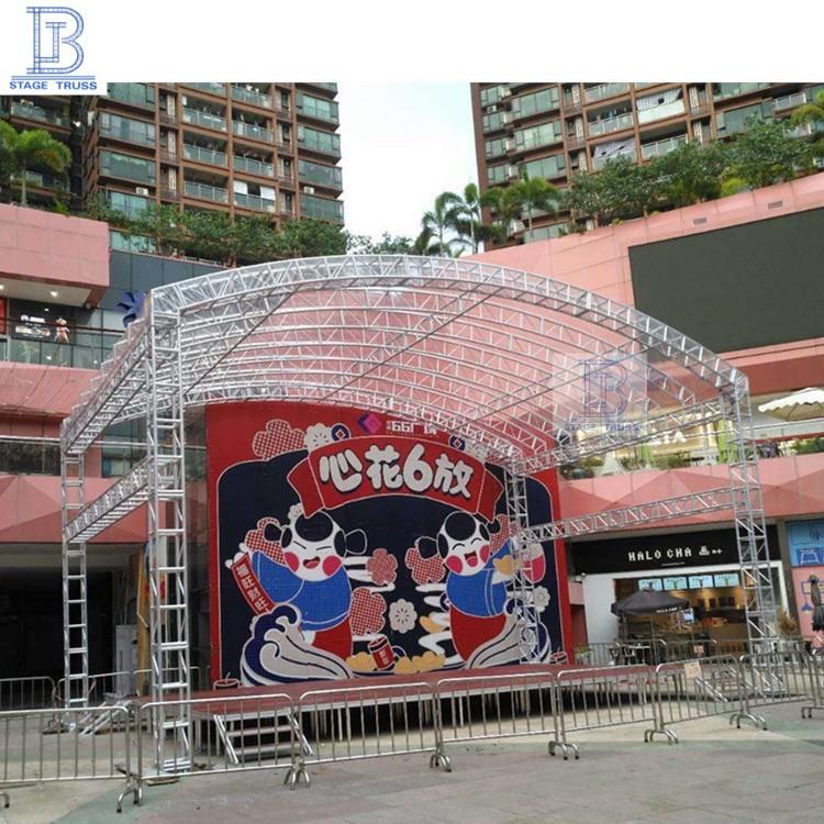 库存甩卖99.9%铝合金桁架 螺丝架铝合金焊接灯光架