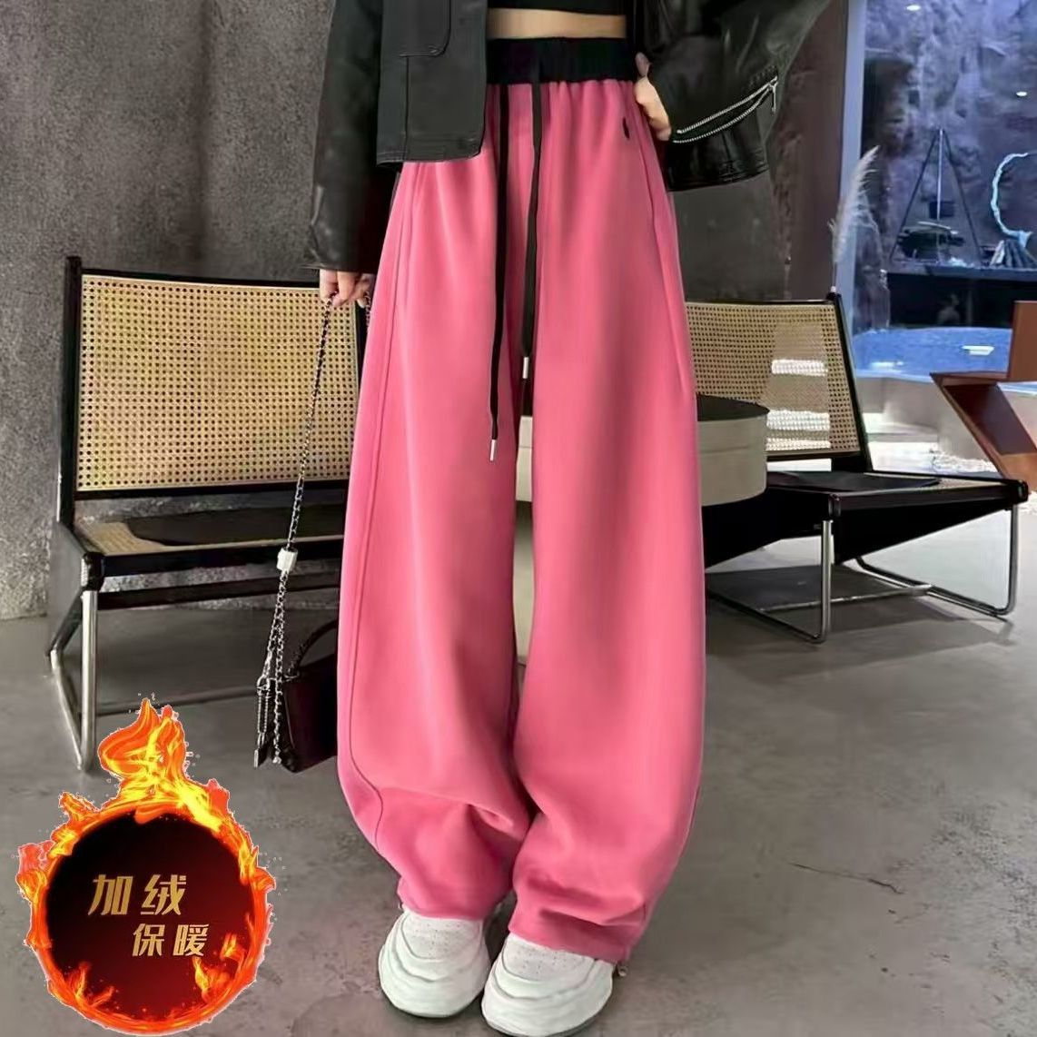 秋冬2025新款加绒厚刺绣高