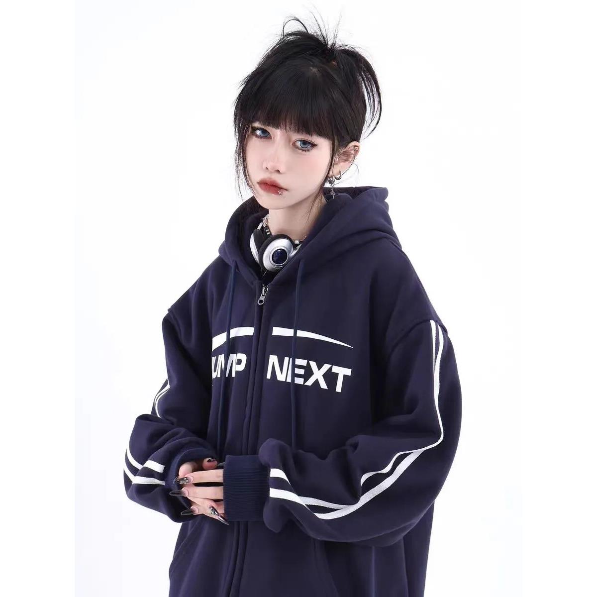 INEA连帽加绒卫衣女秋冬国