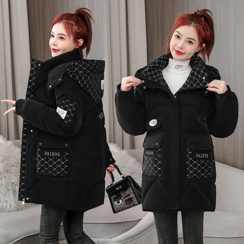 中长款羽绒棉袄女2023冬季