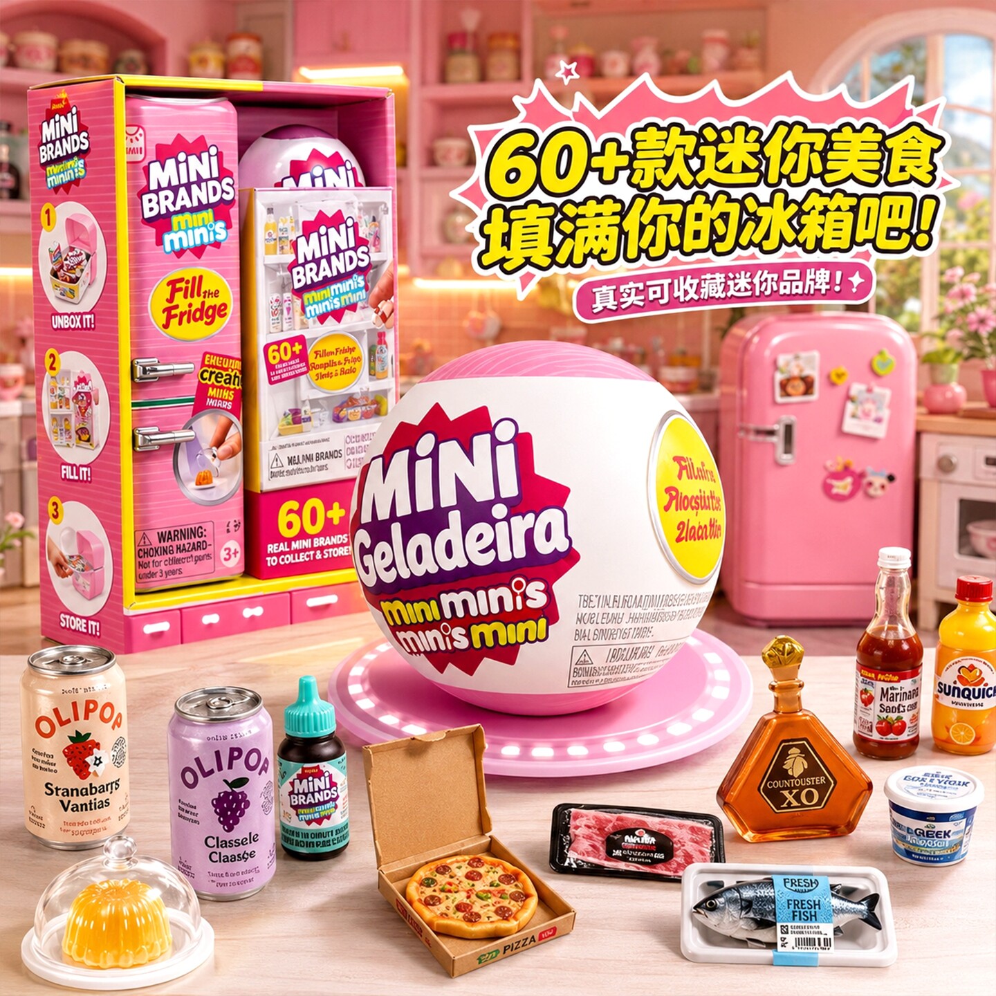 仿真迷你冰箱套装玩具微缩冰箱图片