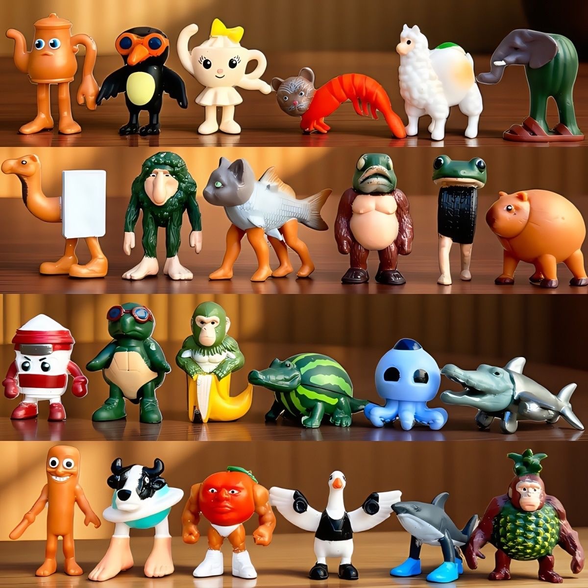 外国山海经通通通手办搞怪木棍人