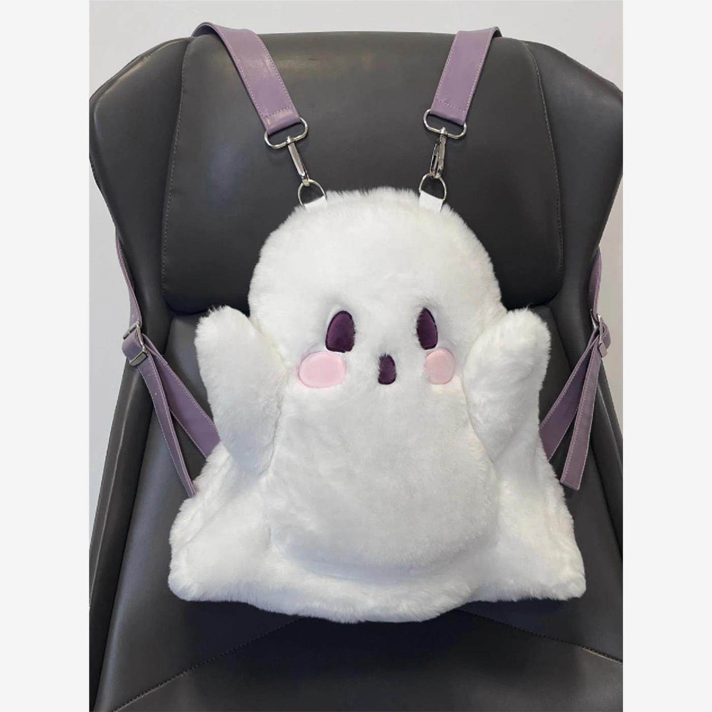 小幽灵双肩包毛绒包包公仔可爱个性玩偶儿童迷你小背包女生日礼物