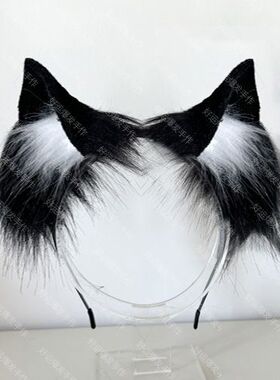 猫娘漫展网红发箍研磨手作猫耳朵发饰cosplay兽耳Lolita仿真立体