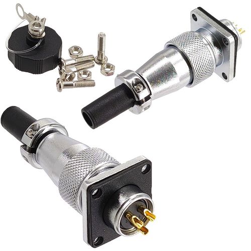 WS20J3TQ/K3Z三芯金属航空插头 2/3/4/5/6/7/9/12针公母对接插头