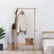 实木衣架落地卧室榉木衣帽架隔夜儿童挂衣架风衣增高架大衣民宿
