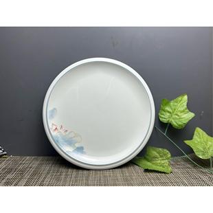陶瓷盤子酒店餐廳自助圓盤加厚盤子蓋澆飯炒面炒菜盤甜品盤牛排盤