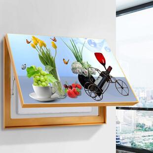 电表箱装饰画 画免打孔轻奢配电箱遮挡箱电闸盒装饰挂画 画液压款