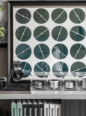 徕卡镜头模型样板间书房书架博古架装饰品公寓别墅摄影道具摆件