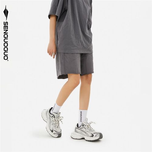 森果果 银色老爹鞋男2024秋季新款透气网面厚底增高休闲运动鞋子