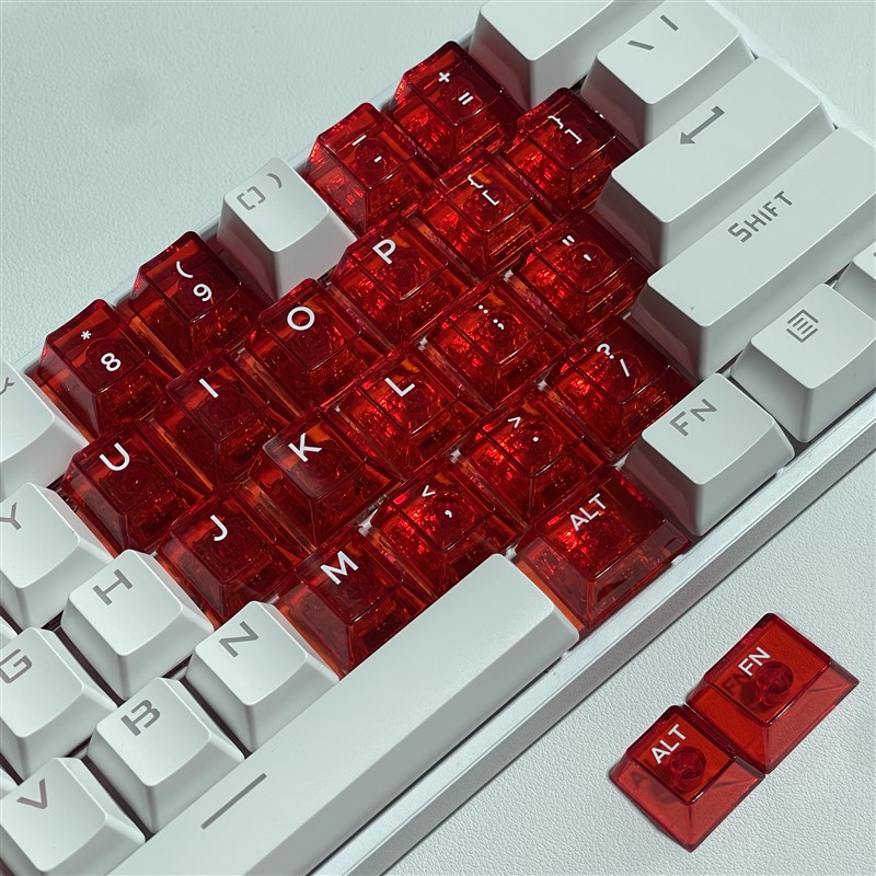 pc透光爱心键帽
