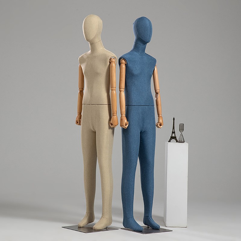 服装店男模特道具全身彩色包布人台展示架橱窗人偶模特架子