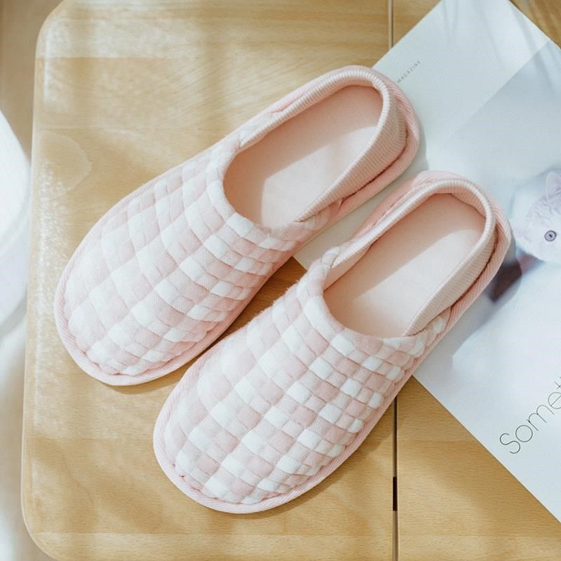 月子鞋夏天薄款厚底包跟防滑透气产后居家拖鞋女春秋季软底棉拖鞋
