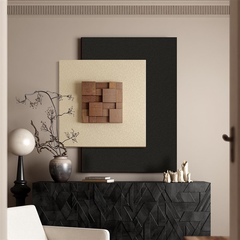 真胡桃木法式玄关装饰画过道走廊餐厅进门入户挂画客厅卧室床头画