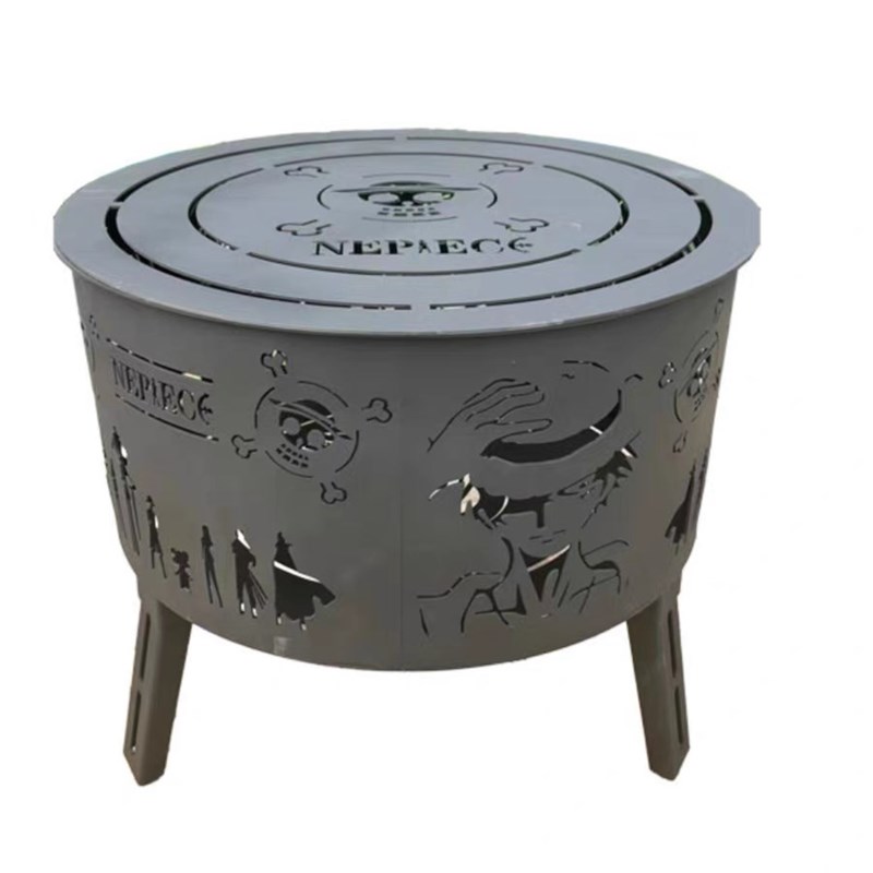 网红款户外露营篝火炉可折叠便携柴火炉烧烤煮茶围炉取暖炉焚火台