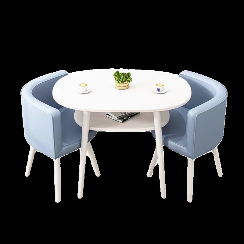 阳台休闲桌椅公寓小户型休息区现代简约茶几店铺洽谈会客接待桌子