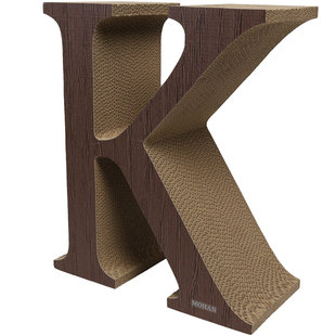 超大型字母猫抓板磨爪器特大号猫咪跳台立式不掉屑护家具耐久