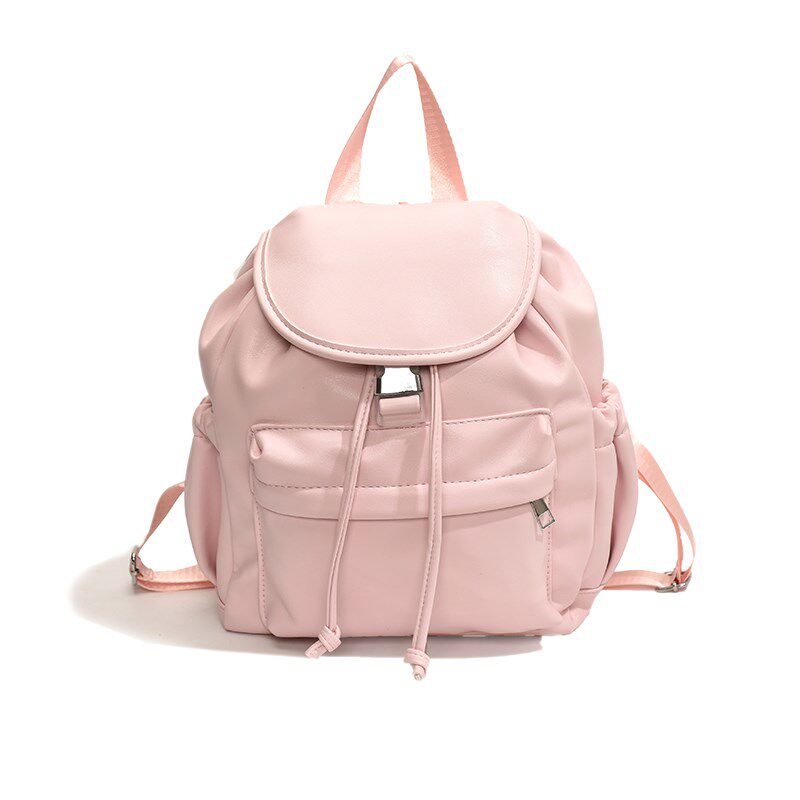 【春夏之约】迷你双肩包银色小众设计女士休闲小背包简约百搭软皮