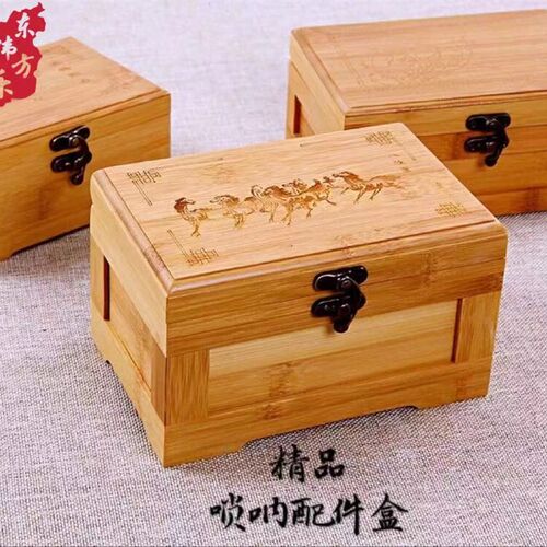 唢呐哨片盒配f件盒竹制盒竹子盒大小号盒诺子呐子芯子盒翻盖盒包