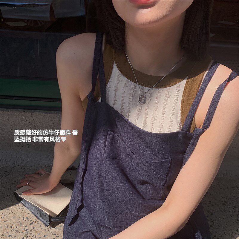 披个麻袋也好看~时髦精收!垂坠背带阔腿裤/日系麻袋牛仔背带裙