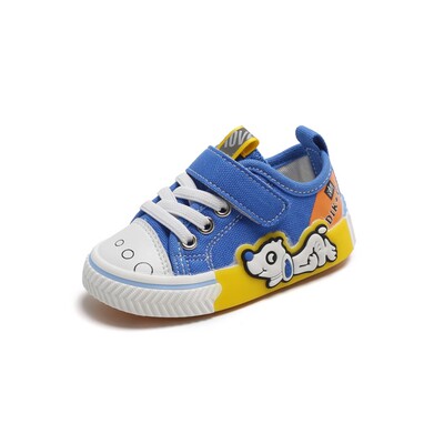 春秋卡通儿童帆布鞋男童婴儿鞋子软底学步0一1-2-3岁女婴幼儿布鞋