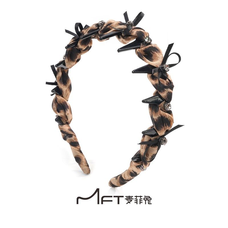 兰壹壹瑜玥发箍网红高级豹纹领结带齿防滑头箍压发洗脸高颅顶发饰,饰品/流行首饰/时尚饰品新,发饰,淘宝优惠券,粉丝福利购,淘宝优惠卷