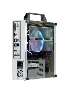 SGPC核显迷你ITX机箱K29 K30便携A4手提式侧透机箱 matx小主机箱