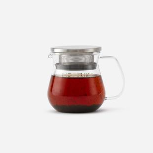 日本河淳泡茶壺耐熱高溫玻璃茶壺電熱咖啡壺304不銹鋼過濾