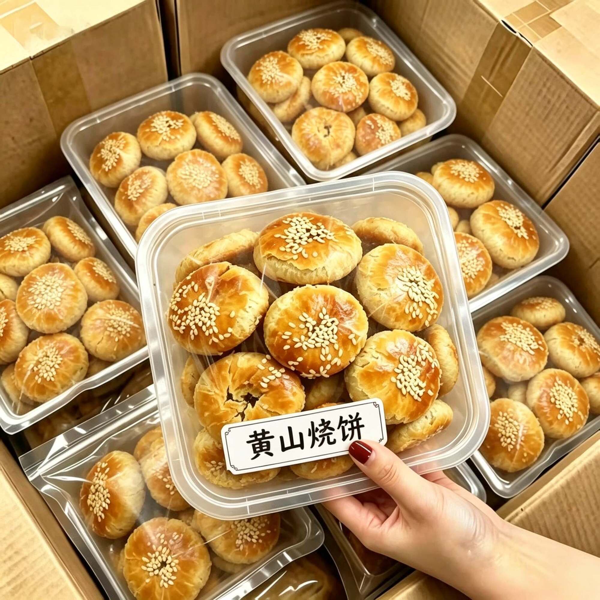 正宗网红黄山烧饼梅菜扣肉酥饼糕点心解馋小零食速食小吃居家囤货