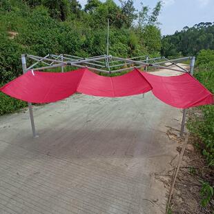 四脚伞篷铝合金折叠帐篷户外摆摊帐篷雨棚飘布遮阳挡雨布延伸雨布
